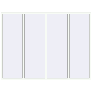 Buy Tilt-and-Turn 2400x1800 mm ALU STANDARD 72 RAL 9016 Traffic white two-sided