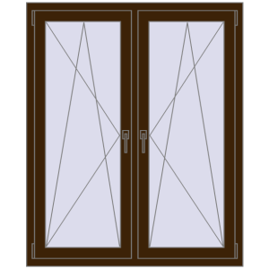 Zamów teraz Okna skrzydłowe 1150x1400 mm EPSILON OPTIMA DARK_OAK dwustronny