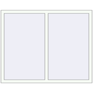 Buy Tilt-and-Turn 1400x1150 mm REHAU OPTIMUM EURO-DESIGN 70 RAL 9016 Traffic white two-sided