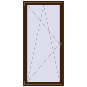 Buy Tilt-and-Turn 950x2100 mm REHAU OPTIMUM EURO-DESIGN 70 DARK_OAK two-sided