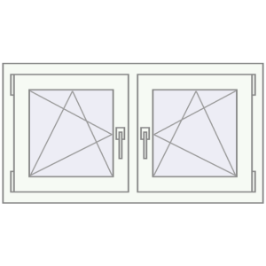 Okno plastikowe 990x545 mm Dwuskrzydłowe. Widok od środka Zamów teraz Okna skrzydłowe 990x545 mm REHAU OPTIMUM EURO-DESIGN 70 CHOCOLATE_BROWN zewnętrzny