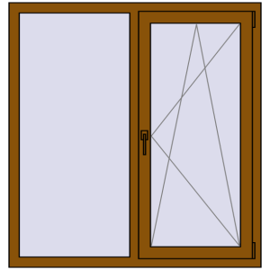 Zamów teraz Okna skrzydłowe 1150x1300 mm CLASICTHERM 70 GOLDEN OAK dwustronny