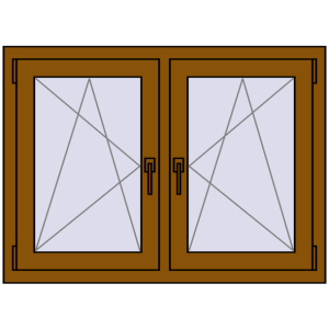Okno plastikowe 1065x755 mm Dwuskrzydłowe. Widok od środka Zamów teraz Okna skrzydłowe 1065x755 mm REHAU ENERGY-SAVING SYNEGO MD GOLDEN OAK dwustronny