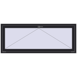 Buy Tilt-and-Turn 1800x700 mm REHAU ENERGY-SAVING SYNEGO MD BLACK_ULTI-MATT two-sided