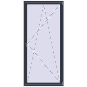 Zamów teraz Okna skrzydłowe 1140x2350 mm REHAU OPTIMUM EURO-DESIGN 70 ANTHRACITE_GREY_STRUKTURAL dwustronny