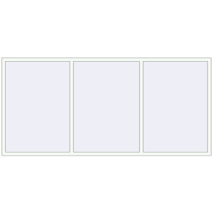 Buy Tilt-and-Turn 3000x1400 mm REHAU OPTIMUM EURO-DESIGN 70 RAL 9016 Traffic white two-sided