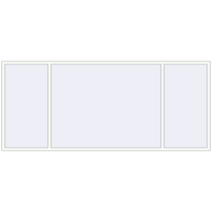 Buy Tilt-and-Turn 3500x1500 mm REHAU OPTIMUM EURO-DESIGN 70 RAL 9016 Traffic white two-sided