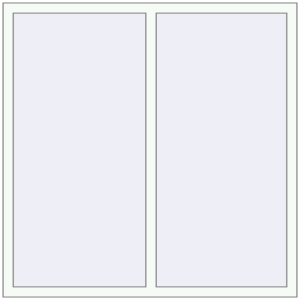 Buy Tilt-and-Turn 1450x1450 mm REHAU ENERGY-SAVING SYNEGO MD RAL 9016 Traffic white two-sided