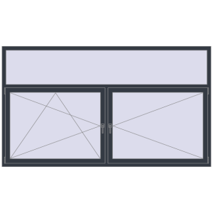 Buy Tilt-and-Turn 2600x1500 mm KORSA OPTIMUM REHAU EURO 70