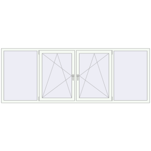 Buy Tilt-and-Turn 3000x1100 mm KORSA OPTIMUM REHAU EURO 70