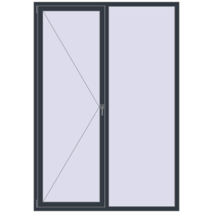 Zamów teraz Okna skrzydłowe 1600x2300 mm KORSA BRILLANT DESIGN