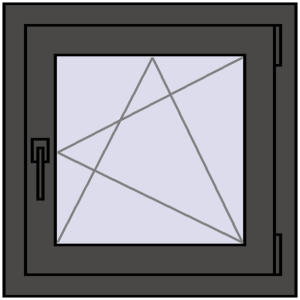 Zamów teraz Okna skrzydłowe 570x570 mm KORSA BRILLANT DESIGN