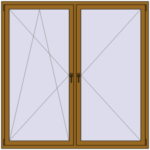 Zamów teraz Okna skrzydłowe 1900x1900 mm KORSA BRILLANT DESIGN