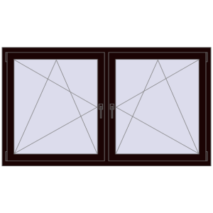 Zamów teraz Okna skrzydłowe 1755x1010 mm REHAU ENERGY-SAVING SYNEGO MD CHOCOLATE_BROWN dwustronny