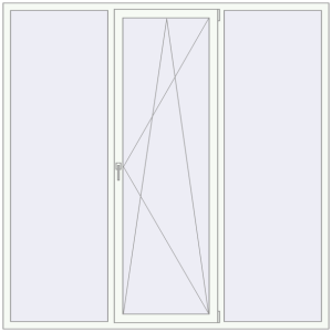 Buy Tilt-and-Turn 2200x2200 mm REHAU OPTIMUM EURO-DESIGN 70 RAL 9016 Traffic white two-sided