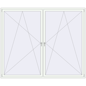 Buy Tilt-and-Turn 2650x2200 mm REHAU OPTIMUM EURO-DESIGN 70 ANTHRACITE_GREY_STRUKTURAL external