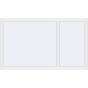 Buy Tilt-and-Turn 2020x1170 mm REHAU ENERGY-SAVING SYNEGO MD RAL 9016 Traffic white two-sided