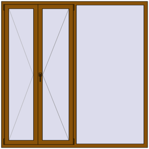 Zamów teraz Okna skrzydłowe 2000x2000 mm KORSA BRILLANT DESIGN