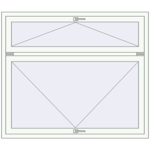 Buy Tilt-and-Turn 1480x1270 mm REHAU OPTIMUM EURO-DESIGN 70 RAL 9016 Traffic white two-sided
