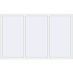 Buy Tilt-and-Turn 2400x1500 mm REHAU OPTIMUM EURO-DESIGN 70 RAL 9016 Traffic white two-sided