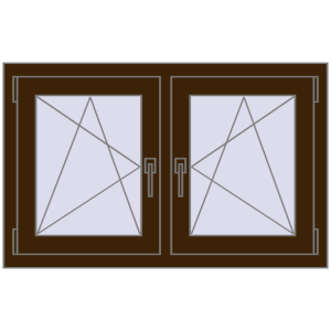 Zamów teraz Okna skrzydłowe 1020x635 mm REHAU ENERGY-SAVING SYNEGO MD DARK_OAK dwustronny