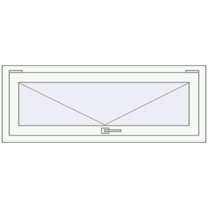 Buy Tilt-and-Turn 1180x530 mm REHAU OPTIMUM EURO-DESIGN 70 RAL 9016 Traffic white two-sided