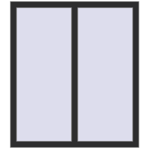 Buy Tilt-and-Turn 1040x1180 mm REHAU OPTIMUM EURO-DESIGN 70 BLACK_STRUCTURAL two-sided