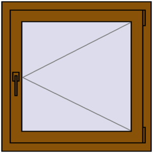Buy Tilt-and-Turn 750x750 mm REHAU OPTIMUM EURO-DESIGN 70 GOLDEN OAK two-sided