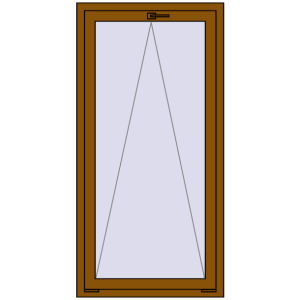 Buy Tilt-and-Turn 800x1600 mm REHAU OPTIMUM EURO-DESIGN 70 GOLDEN OAK two-sided