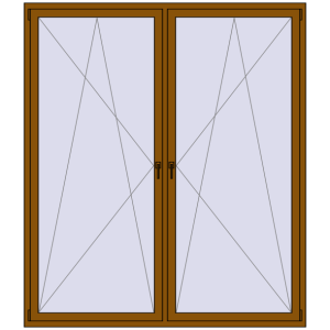 Zamów teraz Okna skrzydłowe 2000x2300 mm KORSA ENERGY-SAVING REHAU SYNEGO MD GOLDEN OAK dwustronny