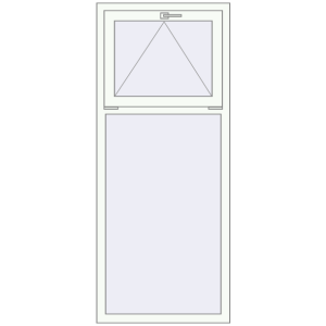 Buy Tilt-and-Turn 750x1800 mm REHAU OPTIMUM EURO-DESIGN 70 RAL 9016 Traffic white two-sided