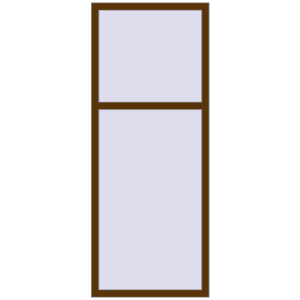 Buy Tilt-and-Turn 800x2000 mm REHAU ENERGY-SAVING SYNEGO MD WALNUT two-sided