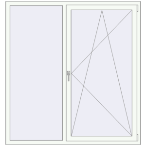Zamów teraz Okna skrzydłowe 1600x1700 mm REHAU BRILLANT DESIGN RAL 9016 Traffic white dwustronny