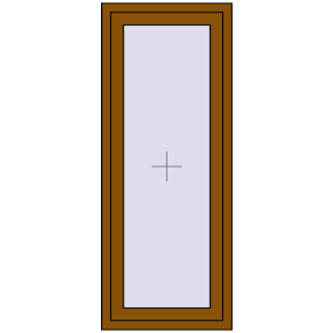 Buy Tilt-and-Turn 600x1500 mm REHAU BRILLANT DESIGN GOLDEN OAK two-sided