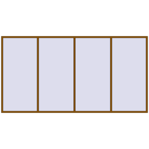 Buy Tilt-and-Turn 4400x2300 mm REHAU OPTIMUM EURO-DESIGN 70 GOLDEN OAK two-sided