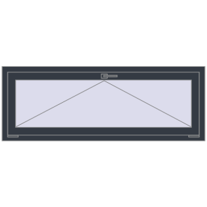 Buy Tilt-and-Turn 1480x550 mm REHAU OPTIMUM EURO-DESIGN 70 ANTHRACITE_GREY_STRUKTURAL two-sided