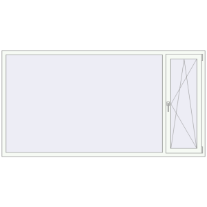 Zamów teraz Okna skrzydłowe 2500x1300 mm ALU STANDARD 72 RAL 9016 Traffic white dwustronny