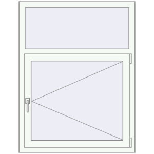 Buy Tilt-and-Turn 960x1250 mm REHAU BRILLANT DESIGN RAL 9016 Traffic white two-sided