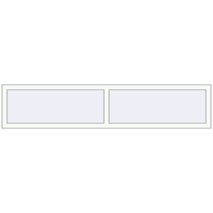 Buy Tilt-and-Turn 2090x435 mm REHAU OPTIMUM EURO-DESIGN 70 RAL 9016 Traffic white two-sided