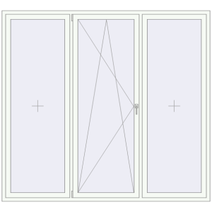 Buy Tilt-and-Turn 2400x2200 mm KORSA OPTIMUM REHAU EURO 70