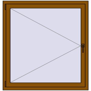 Buy Tilt-and-Turn 1170x1220 mm REHAU OPTIMUM EURO-DESIGN 70 GOLDEN OAK two-sided