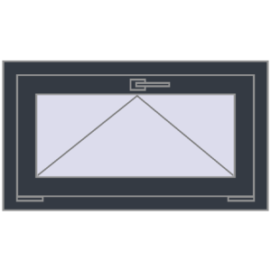 Zamów teraz Okna skrzydłowe 800x450 mm REHAU OPTIMUM EURO-DESIGN 70 ANTHRACITE_GREY_STRUKTURAL dwustronny