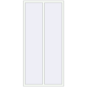 Buy Tilt-and-Turn 1080x2280 mm REHAU OPTIMUM EURO-DESIGN 70 RAL 9016 Traffic white two-sided
