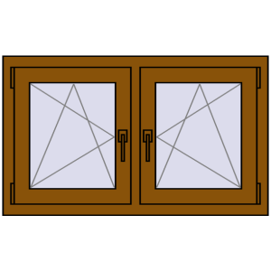 Zamów teraz Okna skrzydłowe 990x575 mm REHAU OPTIMUM EURO-DESIGN 70 GOLDEN OAK dwustronny