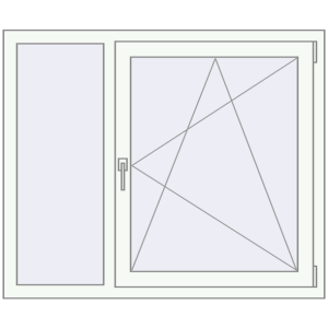 Buy Tilt-and-Turn 1200x1000 mm REHAU OPTIMUM EURO-DESIGN 70 RAL 9016 Traffic white two-sided