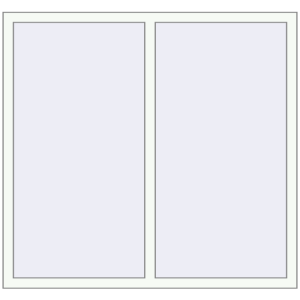 Buy Tilt-and-Turn 1350x1330 mm REHAU BRILLANT DESIGN RAL 9016 Traffic white two-sided