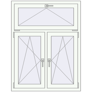 Buy Tilt-and-Turn 1000x1300 mm REHAU OPTIMUM EURO-DESIGN 70 GOLDEN OAK external