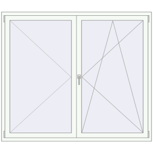 Buy Tilt-and-Turn 1800x1550 mm REHAU ENERGY-SAVING SYNEGO MD ANTHRACITE_GREY_STRUKTURAL external