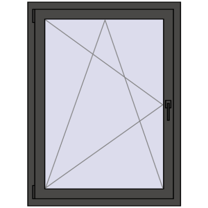 Buy Tilt-and-Turn 900x1200 mm REHAU ENERGY-SAVING SYNEGO MD BASALT_GREY two-sided