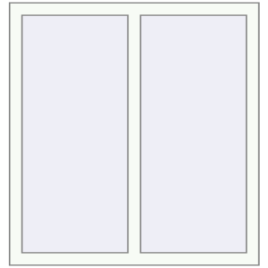 Buy Tilt-and-Turn 1000x1052 mm REHAU OPTIMUM EURO-DESIGN 70 RAL 9016 Traffic white two-sided